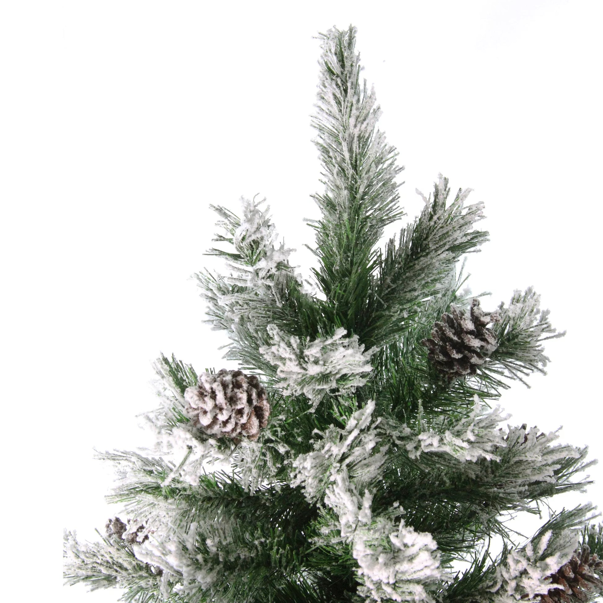 7' Flocked Angel Pine Artificial Christmas Tree - Unlit