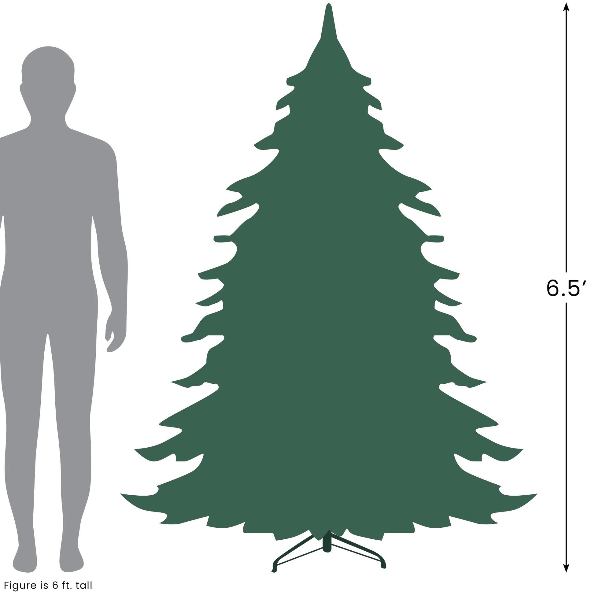 "Stunning 6.5' Northern Pine Unlit Full Artificial Christmas Tree - Perfect for Your Holiday Decor!"